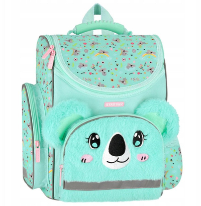 Училишна торба Hardbag Koala, ергономска, со гумено дно, шарена