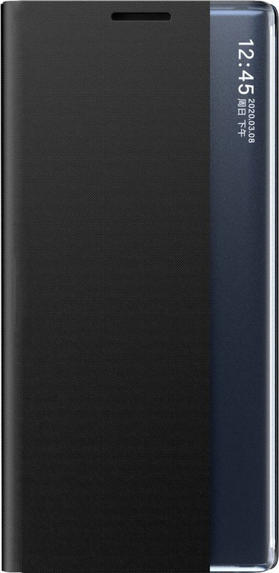Mbulesë telefoni Samsung Galaxy A22 4G, tip libër, kapak interaktiv, e zezë