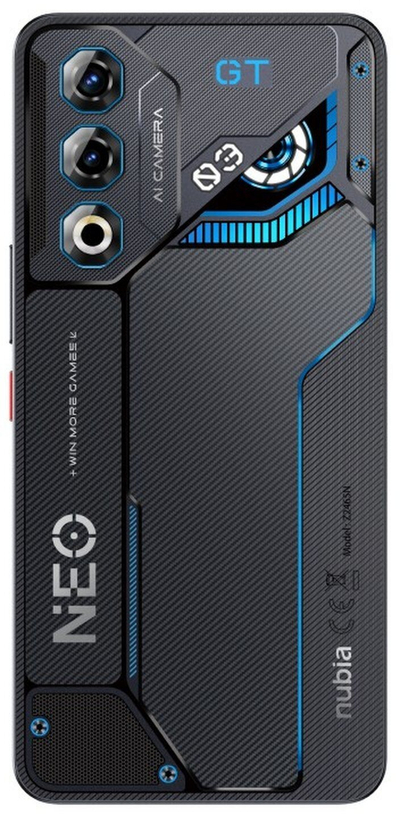 Телефон Nubia Neo 3 GT, 8GB RAM, 256GB, 6.8", 5G, сив Interstellar
