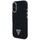 Маска за телефон Guess Denim Triangle Logo MagSafe за iPhone 16 6.1", тексас, црна