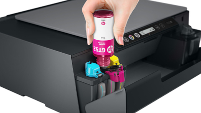 Printer multifunksional HP Smart Tank 515, Inkjet termal, i zi