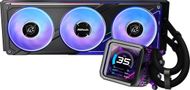 Ftohës uji CPU ASRock Phantom Gaming 360 LCD, radiator 360mm, ARGB, i zi