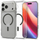 Kapotë telefoni Spigen Ultra Hybrid MagSafe për iPhone 17 Pro, transparente, grafit