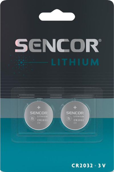 Bateri litiumi Sencor CR2032, 3 V, pakim 2 copë