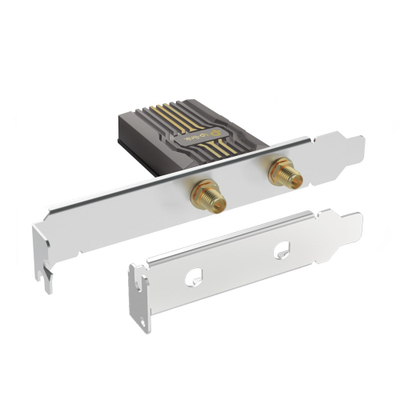 Adapter WiFi TP-Link Archer TBE400E, BE6500, WiFi 7 me Bluetooth, PCIe, ngjyrë e zezë