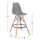Stol bari Renata HM0173.10 58×56×107 cm, gri