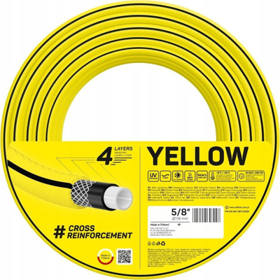 Zorrë kopshti Cellfast 10-511 4Yellow, 5/8" 15mm, 30m, e verdhë