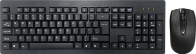 Set tastierë dhe maus Omega OKM081WB, wireless, USB, i zi