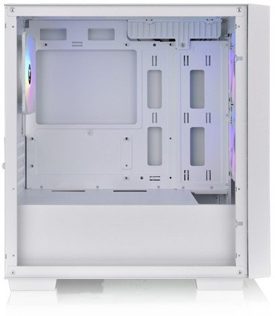 Kase kompjuteri Thermaltake Versa H16 TG ARGB Micro Tower, xham i temperuar, 3 ventilatorë 120mm ARGB, e bardhë