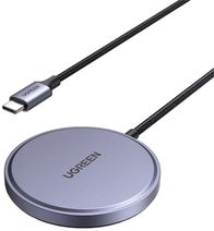 Karikues wireless UGREEN Magnetic Charger MagSafe Qi2, 15W, kabllo 1.5m, i bardhë, set 2 copë