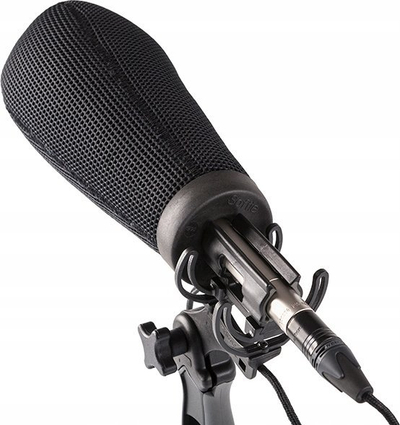 Mbajtëse mikrofoni Rycote Softie Duo-Lyre Mount, pistol grip i rehatshëm, diametër 19-34mm, e zezë