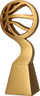 Trofe basketbolli Victoria Sport Gold Trophy, dizajn basketbolli, ngjyrë e artë