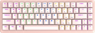 Tastierë Rampage Low Profile Rebel, mekanike, Red switch, me ndriçim LED