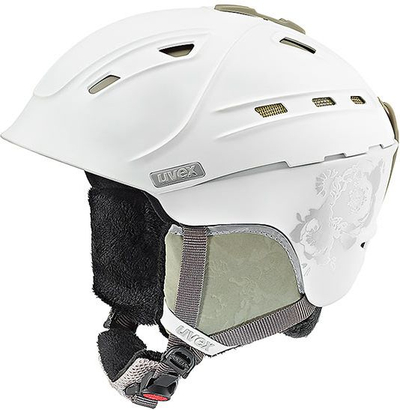 Helmet skijimi UVEX P2us WL, 51-55, e bardhë