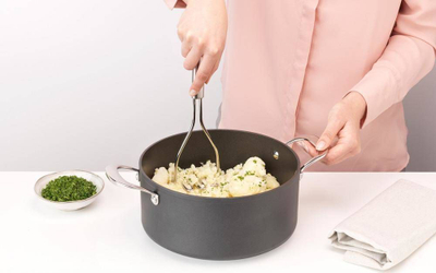 Shtypëse patatesh Brabantia Potato Masher, çelik inox, e argjendtë