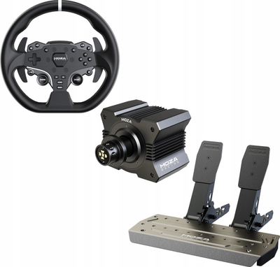 Симулатор за трки MOZA Racing R5, Direct Drive, управувач ES, црн
