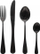 Сет машини за јадење Secret de Gourmet Shadow Black, 16 парчиња, нерѓосувачки челик, црни