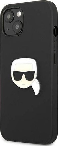 Futrollë telefoni Karl Lagerfeld KLHCP13SPKMK, për iPhone 13 mini 5.4", hardcase lëkurë, e zezë