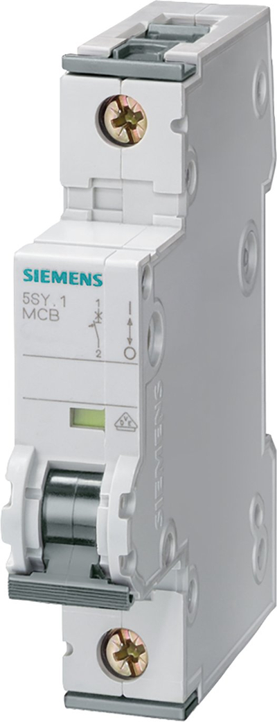 Automat mbrojtës Siemens 5SY4106-7, 1-polësh, 6A 230/400V, i bardhë