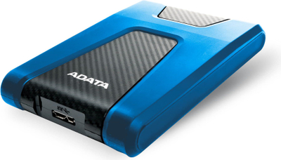 Disk i jashtëm HDD ADATA HD650, 1TB, USB 3.2, zi-kaltër
