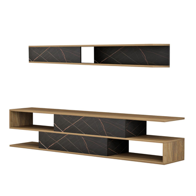 Set mobilie për TV Birgitta 181x31,5x39,6Hcm (HM8903.12), zezë