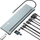 Dok USB C 12 in 1 MST, shumëporta, gri
