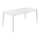Tavolinë katrore alumini Jerom 180x90x74Hcm (HM6058.01), bardhë