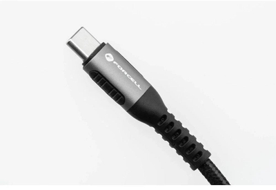Kabllo USB-C në USB-C Forcell, 240W, 2 m, me gërshet, e zezë