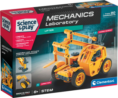 Set mekanik për ndërtim Clementoni Mechanics Lab Lifter, lodër edukative, shumëngjyrëshe