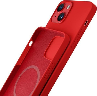 Mbrojtëse telefoni 3mk Hardy MagCase, për iPhone 14, silikon, e kuqe