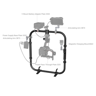 Mbajtës SmallRig për kontroll pa tela për DJI RS2/RS3 Pro