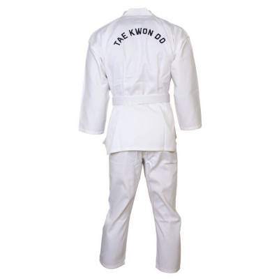 Uniformë taekwondo SMJ Sport HS TNK 000008550, poliestër pambuk, me brez, e bardhë