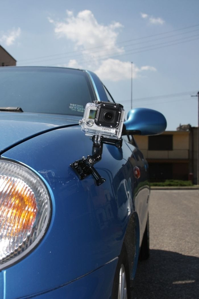 Mbajtëse helm XREC Front Mount, për GoPro Hero 2 3 3+ 4 5 6 7, për SJCAM, e zezë