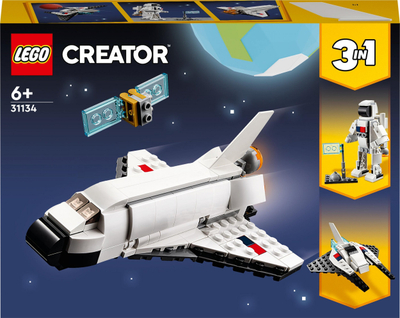 Lodër me kubikë Space Shuttle, anije kozmike për kalamaj, me ngjyra të shumta