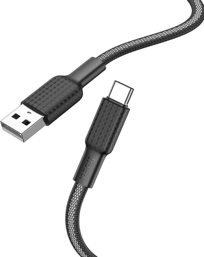 Kabllo USB në Type C HOCO X69, 1m, 3A, e zezë e bardhë
