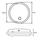 Lampë LED Maclean MCE525 W, 10W, IP65, e bardhë