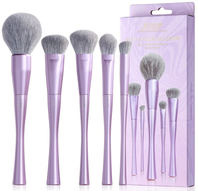 Set furçash grimi Jessup T514, 5 copë, fibra sintetike, lejla