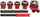 Prerëse hidraulike fileto Vorel 55820, 3/8"-5/4", set 5 copë
