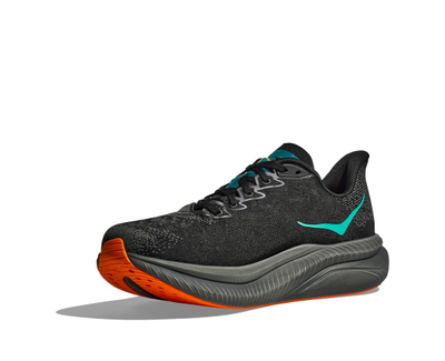 Atlete për vrapim Hoka Mach 6, tekstil, për meshkuj, Black Electric Tangerine