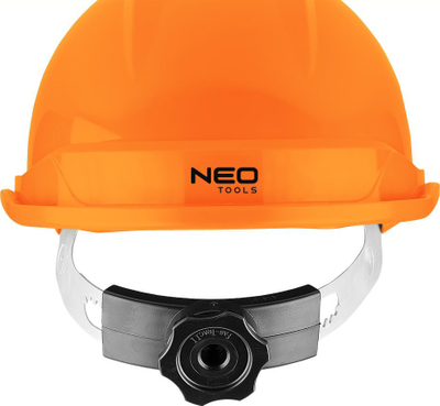 Helmetë mbrojtëse ndërtimi NEO 97-225, ABS, e lehtë, portokalli