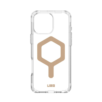 Mbulesë UAG Plyo Series për Apple iPhone 16 Pro Max, MagSafe, transparente Ice Gold