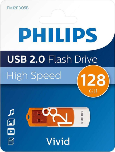 USB Philips Vivid Edition 2.0, 128GB, e zezë
