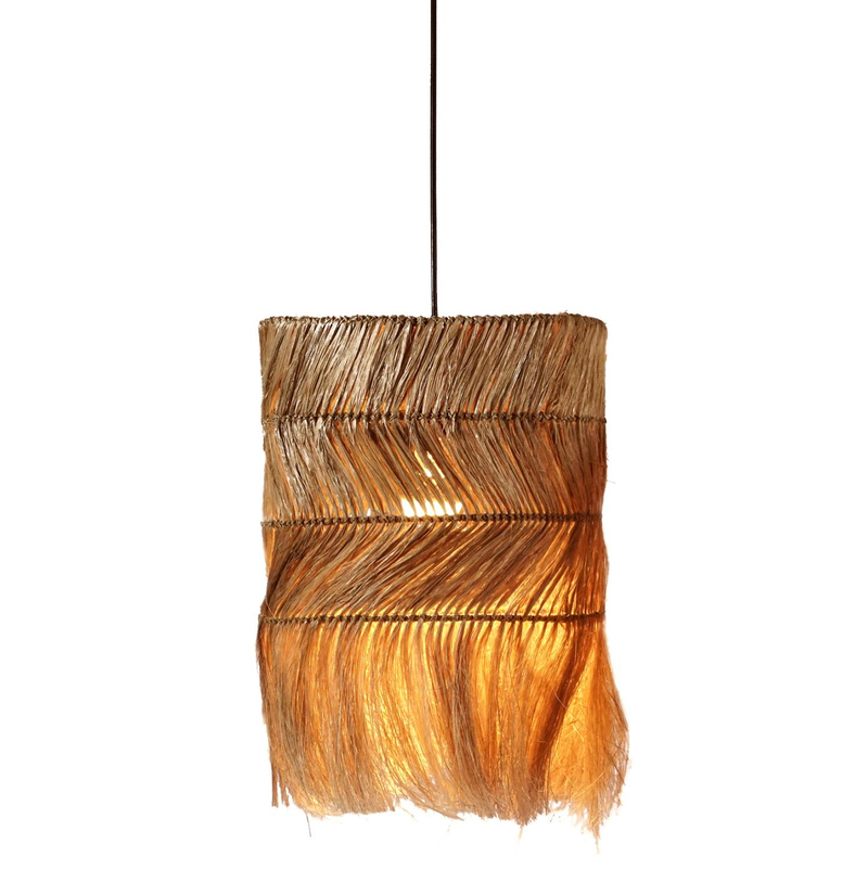 Llambë tavani me kapak cilindrik prej fibra abace Φ45×52–120 cm (HM7757)