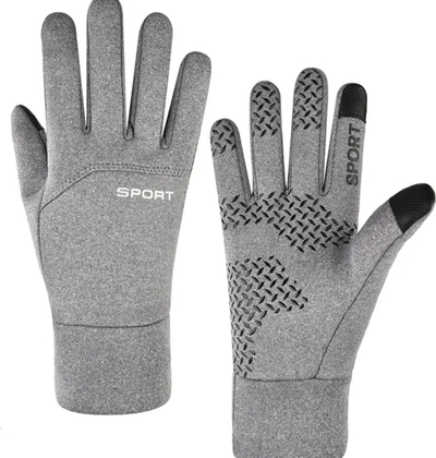 Doreza dimërore sportive për ekran prekës, unisex, madhësia XL, gri