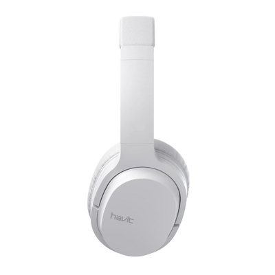 Kufje pa tela Havit I62, Bluetooth 5.1, 8 orë bateri, të bardha
