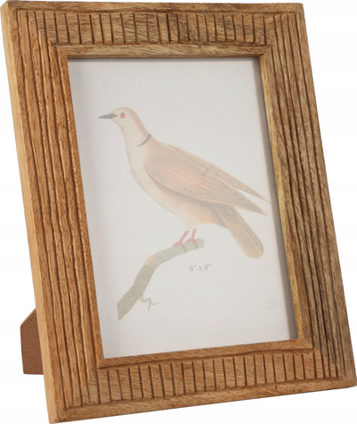 Kornizë druri H&amp;S Wooden Frame, 21x26x2cm, me xham, ngjyrë druri natyrale