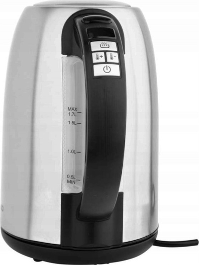 Shtekator elektrik Tefal Bronx, 1.7L, çelik inox, ngjyrë argjendi