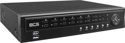 Regjistrues IP BCS BCS-U-NVR1602-A-4K-8P, 16 kanale, PoE, HDD 6TB