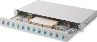 Kuti splice optike DIGITUS Fiber Optic Splice Box, LC, OM3, gri
