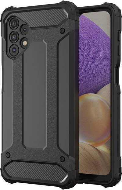 Këllëf Hybrid Armor për Samsung Galaxy A53 5G, dy-shtresor, mbron nga goditjet, i zi